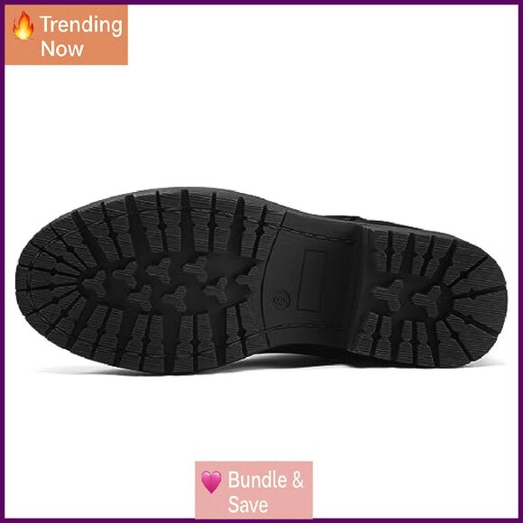 Women's Platform Chelsea Boots Slip On Elastic Gore Lug Sole Ankle Booties - Picture 6 of 8